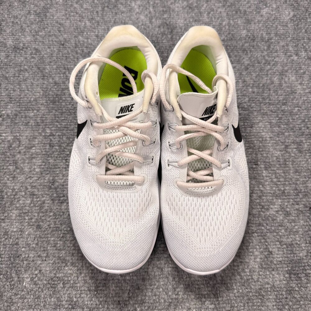 Nike Free RN 2017 Womens Size 8.5 White Black Athletic Running Shoes Sneakers - Picture 4 of 13